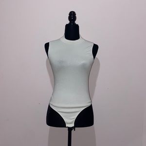 White ribbed bodysuit from Streetwear Society. Size small.